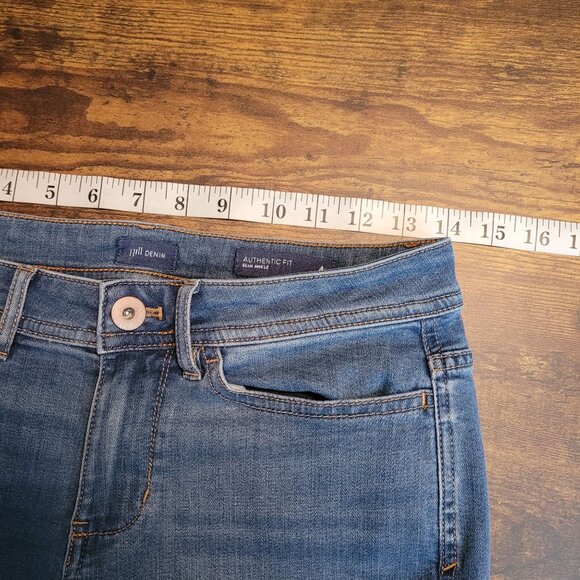 J Jill Jeans Womens 4 P Authentic Fit Slim Ankle Low Rise Medium Light Stretch - Picture 5 of 10